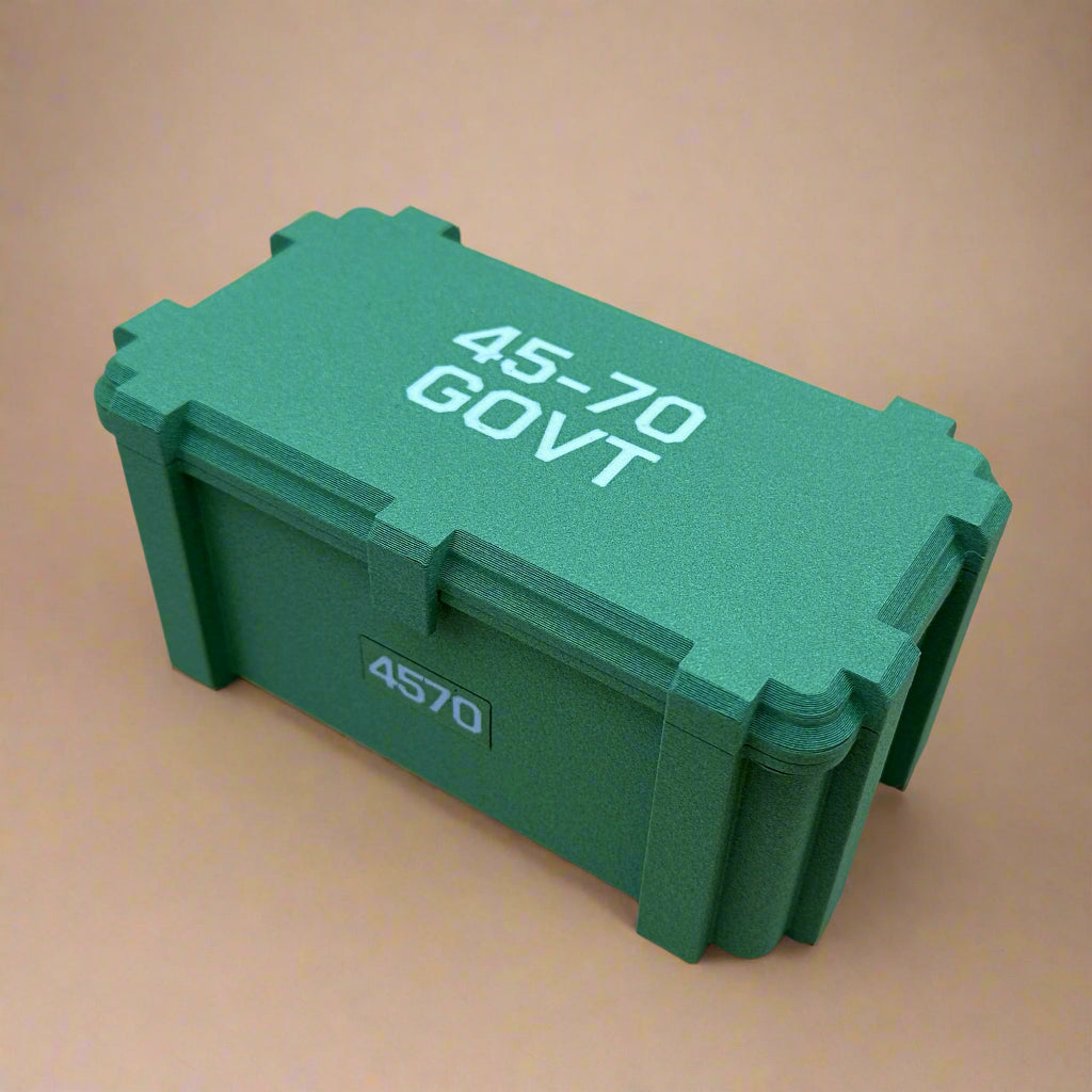 45-70 Govt Ammunition Storage Container - Crate Box Style - 50 rounds