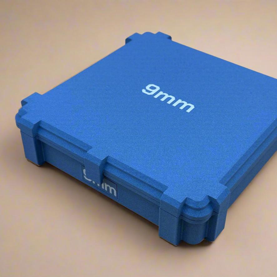9mm Luger Ammunition Storage Container - Crate Box Style - 100 rounds
