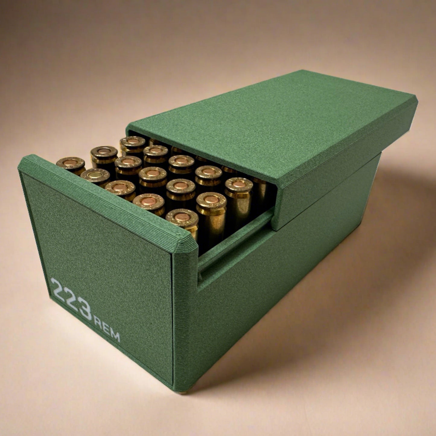 223 Rem Ammunition Storage Container - Slide Box Style - 50 rounds