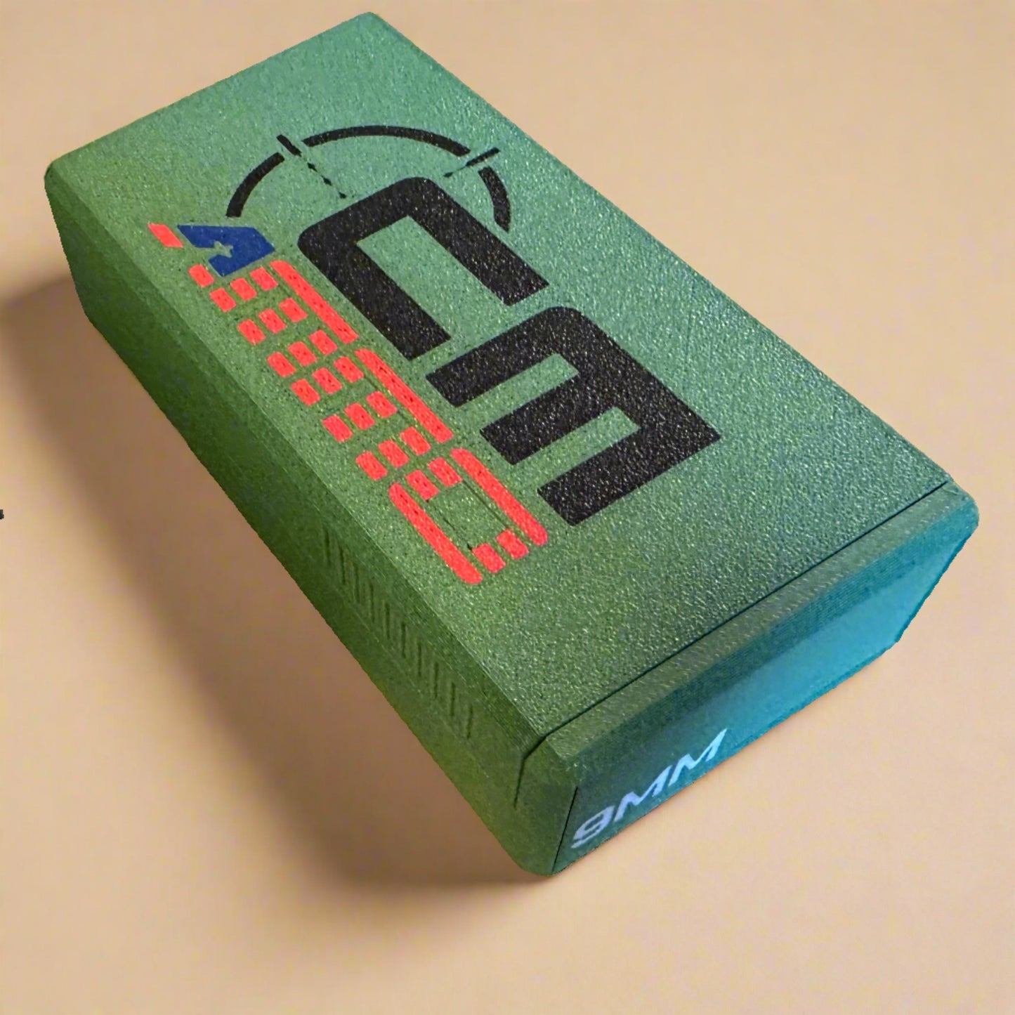CMAMMO Branded 9mm Luger Ammunition Storage Container - Slide Box Style - 50 rounds