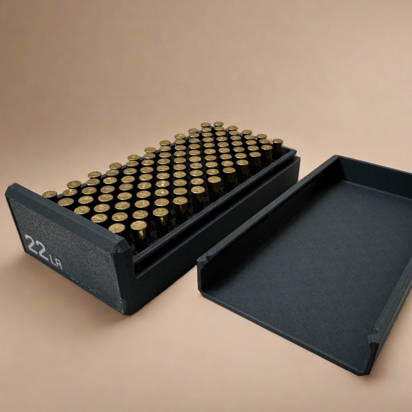 22 LR Ammunition Storage Container - Slide Box Style - 100 rounds