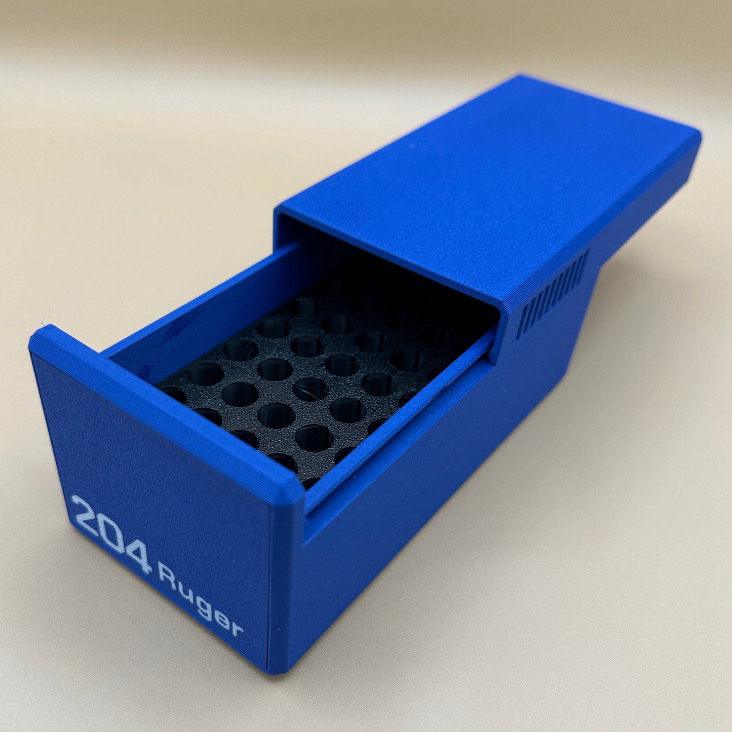 204 Ruger Ammunition Storage Container - Slide Box Style - 50 rounds