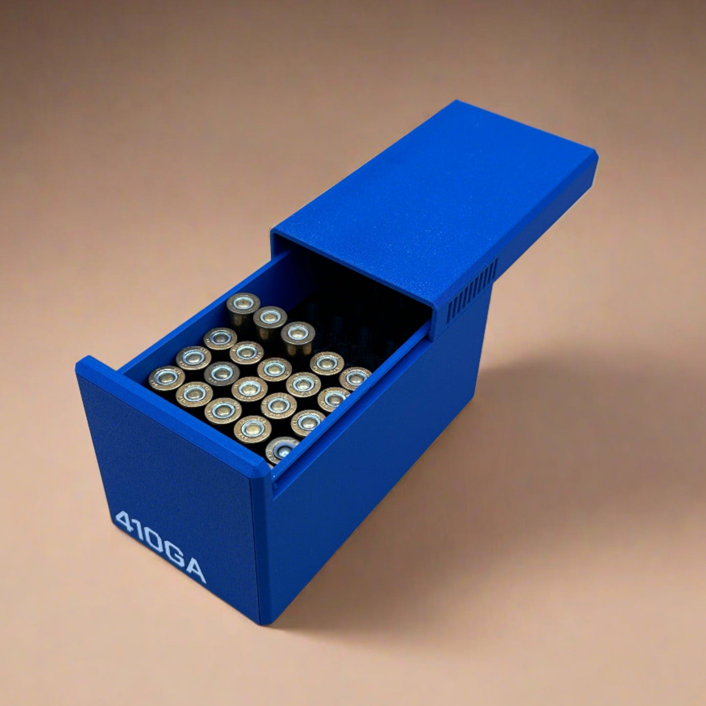 410 Gauge Shotgun Ammunition Storage Container - Slide Box Style - 50 rounds