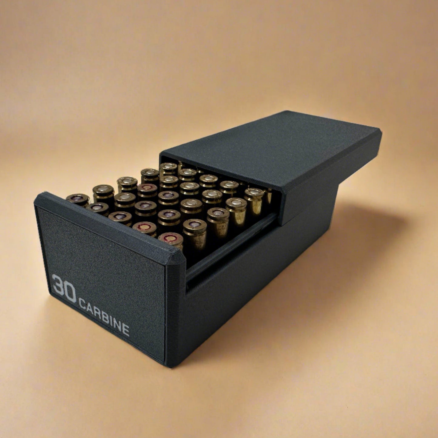 30 Carbine Ammunition Storage Container - Slide Box Style - 50 rounds