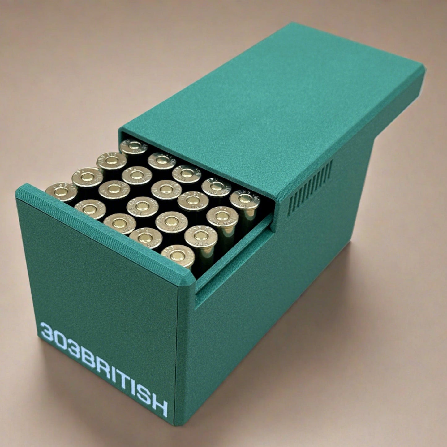 303 British Ammunition Storage Container - Slide Box Style - 50 rounds