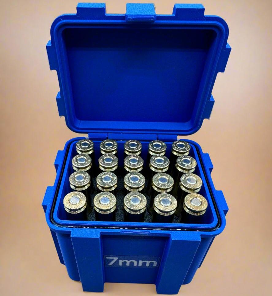 7mm-08 Ammunition Storage Container - Crate Box Style - 20 rounds