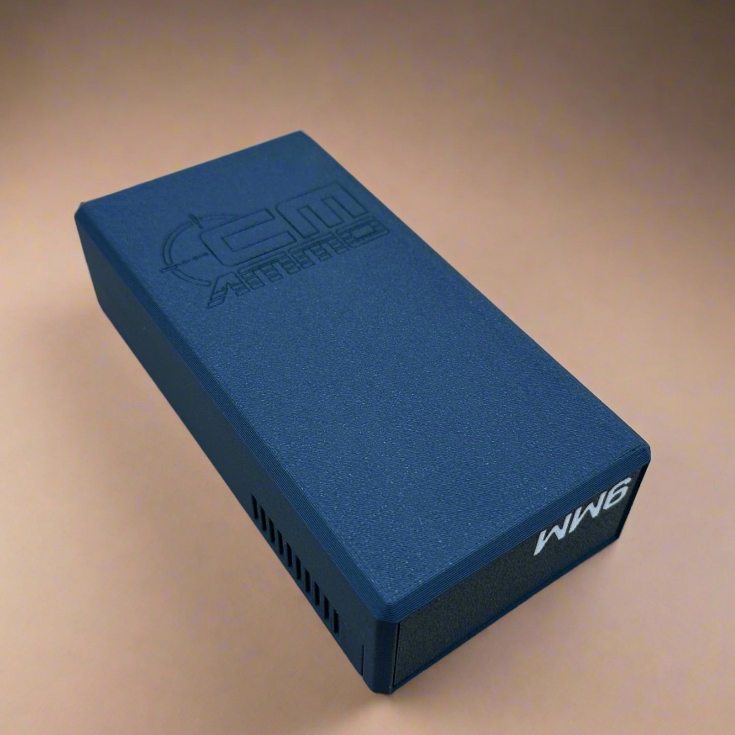 CMAMMO Branded 9mm Luger Ammunition Storage Container - Slide Box Style - 50 rounds