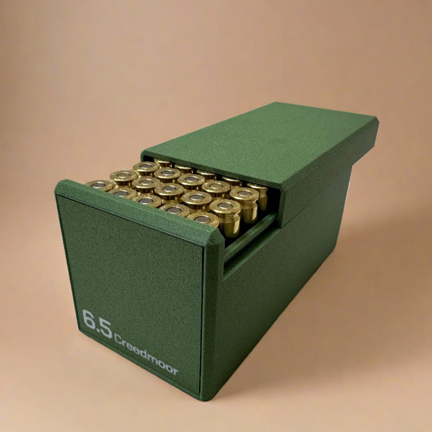 6.5 Creedmoor Ammunition Storage Container - Slide Box Style - 50 rounds