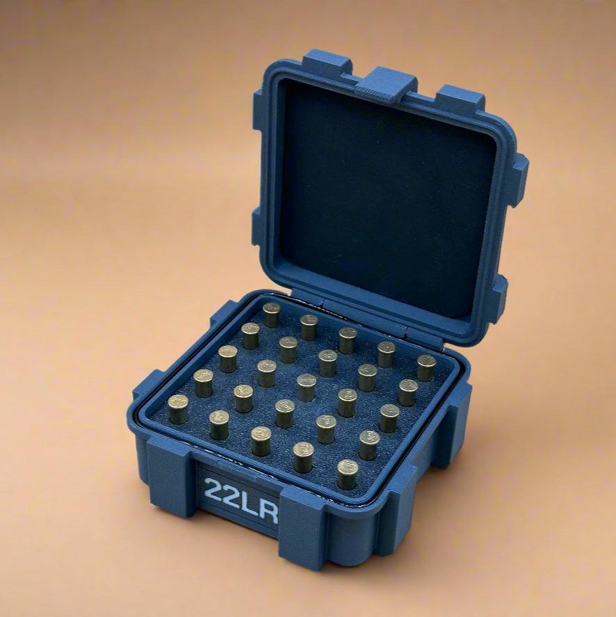 22 LR Ammunition Storage Container - Crate Box Style - 25 rounds