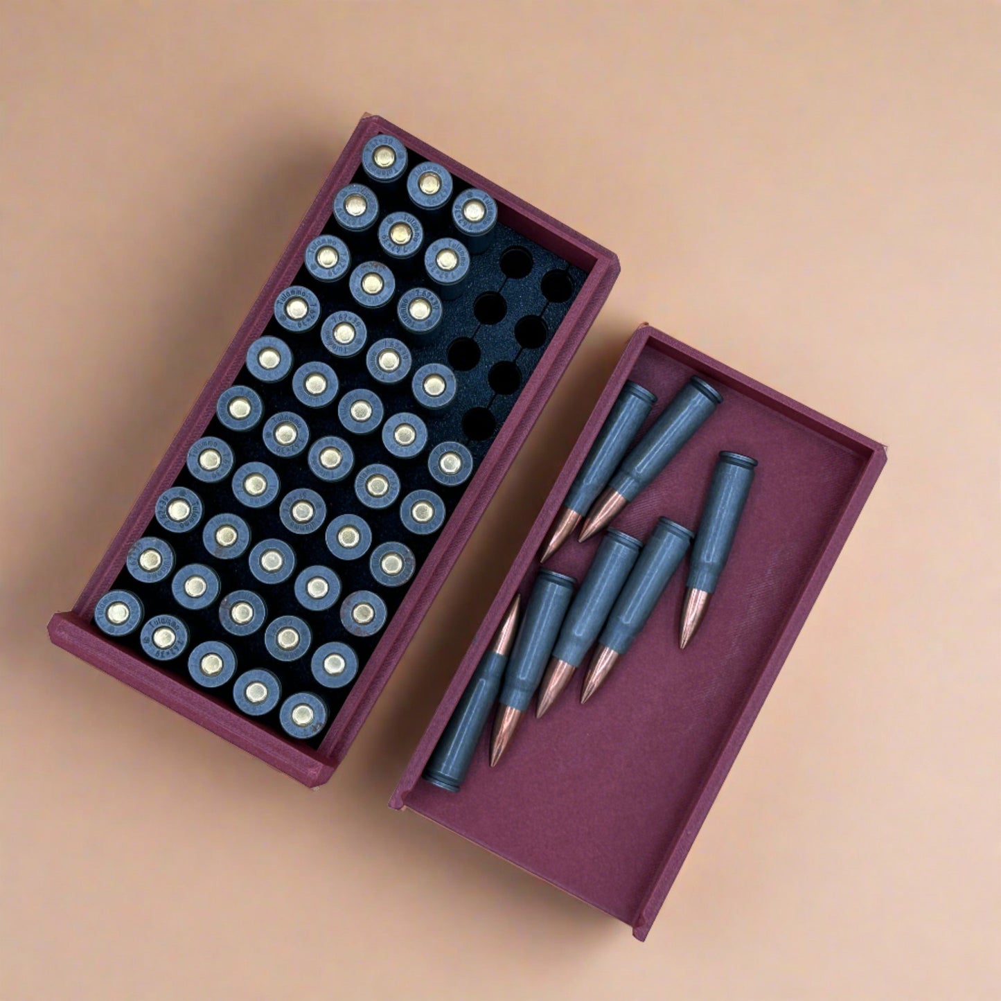 7.62×39mm Ammunition Storage Container - Slide Box Style - 50 rounds