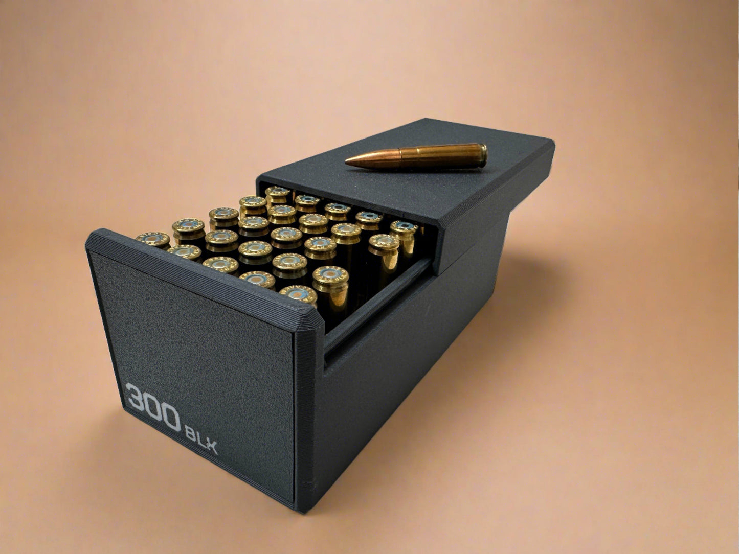 300 Blackout Ammunition Storage Container - Slide Box Style - 50 rounds