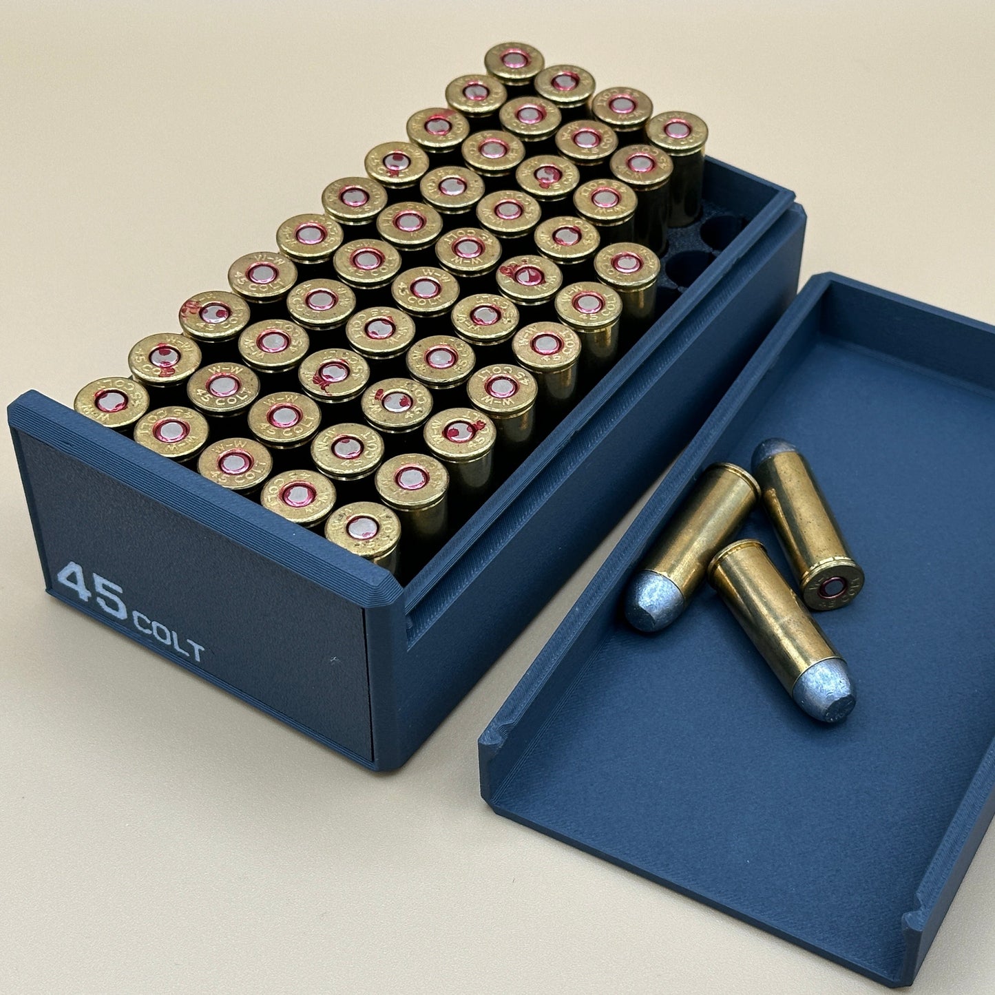 45 Colt Ammunition Storage Container - Slide Box Style - 50 rounds